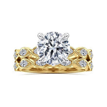 Load image into Gallery viewer, Gabriel " Claudia" 14K White-Yellow Gold Engagement Ring