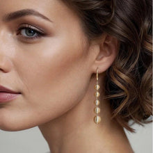 Load image into Gallery viewer, Gabriel 14K Yellow Gold Graduating Bujukan Bead Drop Earrings