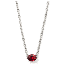 Load image into Gallery viewer, Kendra Scott Silver Cailin Necklace in Red Crystal