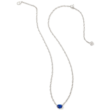 Load image into Gallery viewer, Kendra Scott Silver Cailin Necklace in Blue Crystal