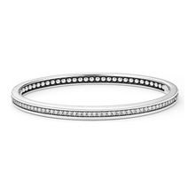 Load image into Gallery viewer, Lagos Sterling Silver Caviar Spark Diamond Bangle Bracelet