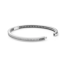 Load image into Gallery viewer, Lagos Sterling Silver Caviar Spark Diamond Bangle Bracelet