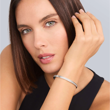 Load image into Gallery viewer, Lagos Sterling Silver Caviar Spark Diamond Bangle Bracelet