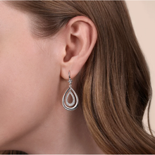 Load image into Gallery viewer, Gabriel Sterling Silver Bujukan Teardrop Fish Wire Earrings