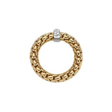 Load image into Gallery viewer, FOPE 18K Gold Vendôme Diamond Pave Flex'It Ring