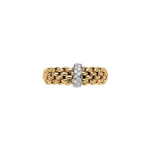 Load image into Gallery viewer, FOPE 18K Gold Vendôme Diamond Pave Flex'It Ring