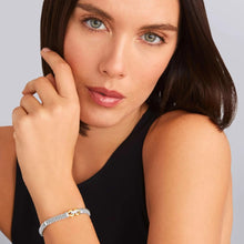 Load image into Gallery viewer, Lagos 18K and Sterling Silver Buckle Diamond Caviar Bracelet