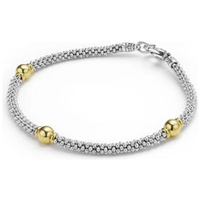 Load image into Gallery viewer, Lagos 18k Gold & Sterling Silver Station Bracelet