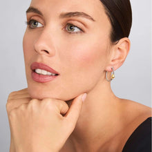 Load image into Gallery viewer, Lagos 18K & Sterling Silver Caviar Station Hoop Earrings