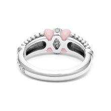 Load image into Gallery viewer, Lagos Sterling Silver Pink Caviar Diamond Station Fashion Ring