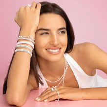 Load image into Gallery viewer, Lagos Pink Caviar 16" Sterling Silver Station Necklace