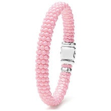 Load image into Gallery viewer, Lagos Sterling Silver Pink Caviar 9mm Ceramic Bracelet