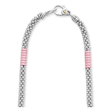 Load image into Gallery viewer, Lagos Sterling Silver 18" Pink Caviar Station Necklace
