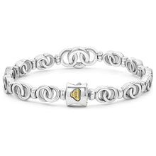 Load image into Gallery viewer, Lagos 18k Gold & Sterling Silver Interlocking Tennis Bracelet