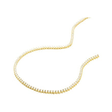 Load image into Gallery viewer, Not Your Basic Tennis Necklace in White Diamondettes