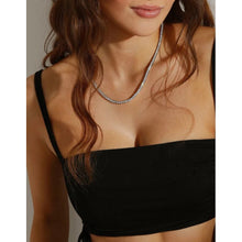 Load image into Gallery viewer, Not Your Basic Tennis Necklace in White Diamondettes