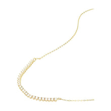 Load image into Gallery viewer, Not Your Basic Chain Necklace in White Diamondettes