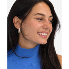 Load image into Gallery viewer, Heiress 0.75" Hoops in White Diamondettes