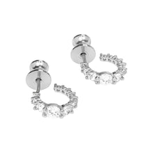 Load image into Gallery viewer, Oh She Fancy Graduated Huggies in White Diamondettes