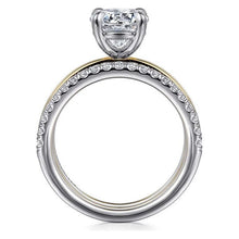 Load image into Gallery viewer, Gabriel "Reba" 14K Two-Tone Polished & Diamond Engagement Ring