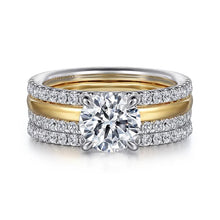 Load image into Gallery viewer, Gabriel "Reba" 14K Two-Tone Polished & Diamond Engagement Ring