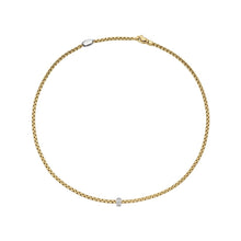 Load image into Gallery viewer, FOPE 18K Gold Eka Diamond Rhombus Rondel Necklace