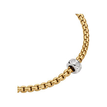 Load image into Gallery viewer, FOPE 18K Gold Eka Diamond Rhombus Rondel Necklace