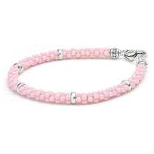Load image into Gallery viewer, Lagos Sterling Silver Pink Caviar 5mm Ceramic Bracelet