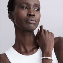 Load image into Gallery viewer, Lagos Sterling Silver Pink Caviar Ceramic Station Bracelet