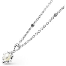 Load image into Gallery viewer, Lagos Sterling Silver Fleur Pearl Pendant Necklace, 18"