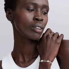 Load image into Gallery viewer, Lagos Sterling Silver Luna Fleur Pearl Link Bracelet