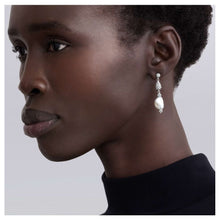 Load image into Gallery viewer, Lagos Sterling Silver Luna Fleur Keishi Pearl Drop Earrings