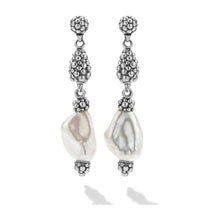Load image into Gallery viewer, Lagos Sterling Silver Luna Fleur Keishi Pearl Drop Earrings
