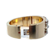 Load image into Gallery viewer, Estate 14K Two-Tone Vintage Style Bangle Bracelet