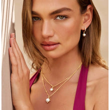 Load image into Gallery viewer, Lagos 18K Luna Fleur Pearl & Diamond Pendant Necklace