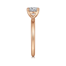 Load image into Gallery viewer, Gabriel "Lark" 14K Rose Gold Solitaire Engagement Ring