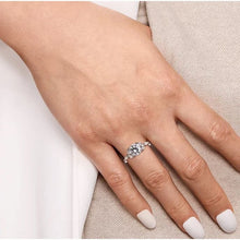 Load image into Gallery viewer, Gabriel "Adella" 14K White Gold Round Diamond Engagement Ring