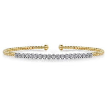 Load image into Gallery viewer, Gabriel 14K Two-Tone Diamond Bujukan Cuff Bracelet