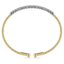 Load image into Gallery viewer, Gabriel 14K Two-Tone Diamond Bujukan Cuff Bracelet