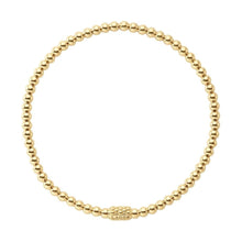 Load image into Gallery viewer, Lagos 18K Caviar Gold 3mm Ball Stretch Bracelet