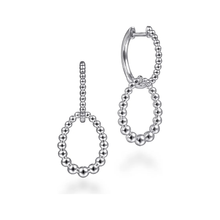Load image into Gallery viewer, Gabriel Sterling Silver Bujukan Huggie Drop Earrings