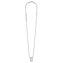 Load image into Gallery viewer, Lagos Sterling Silver Caviar Spark Diamond Small Linear Pendant Necklace