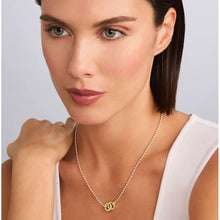 Load image into Gallery viewer, Lagos 18K & Sterling Silver Interlocking Diamond Pendant Necklace