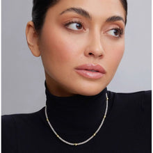 Load image into Gallery viewer, Lagos 18K and Sterling Silver Station Necklace