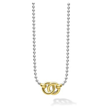 Load image into Gallery viewer, Lagos 18K & Sterling Silver Interlocking Pendant Necklace