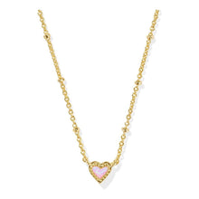 Load image into Gallery viewer, Kendra Scott Mini Ari Gold Heart Necklace