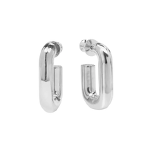 Load image into Gallery viewer, Lil Frankie Gold Chain Huggies