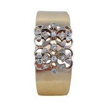 Load image into Gallery viewer, Estate 14K Two-Tone Vintage Style Bangle Bracelet