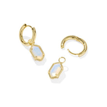 Load image into Gallery viewer, Kendra Scott Hallie Gold Convertible Huggie Earrings