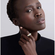 Load image into Gallery viewer, Lagos 18K & Sterling Silver Signature 9mm Caviar Diamond Station Band